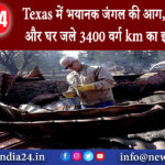 ऑस्टिन – Texas में भयानक जंगल की आग, कई जानवर और घर जले 3400 वर्ग km का इलाका खाक