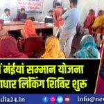 देवघर में मंईयां सम्मान योजना के लिए आधार लिंकिंग शिविर शुरू