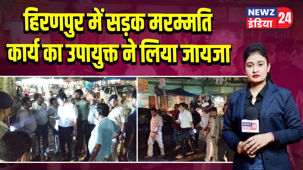 हिरणपुर में सड़क मरम्मति कार्य का उपायुक्त ने लिया जायजा