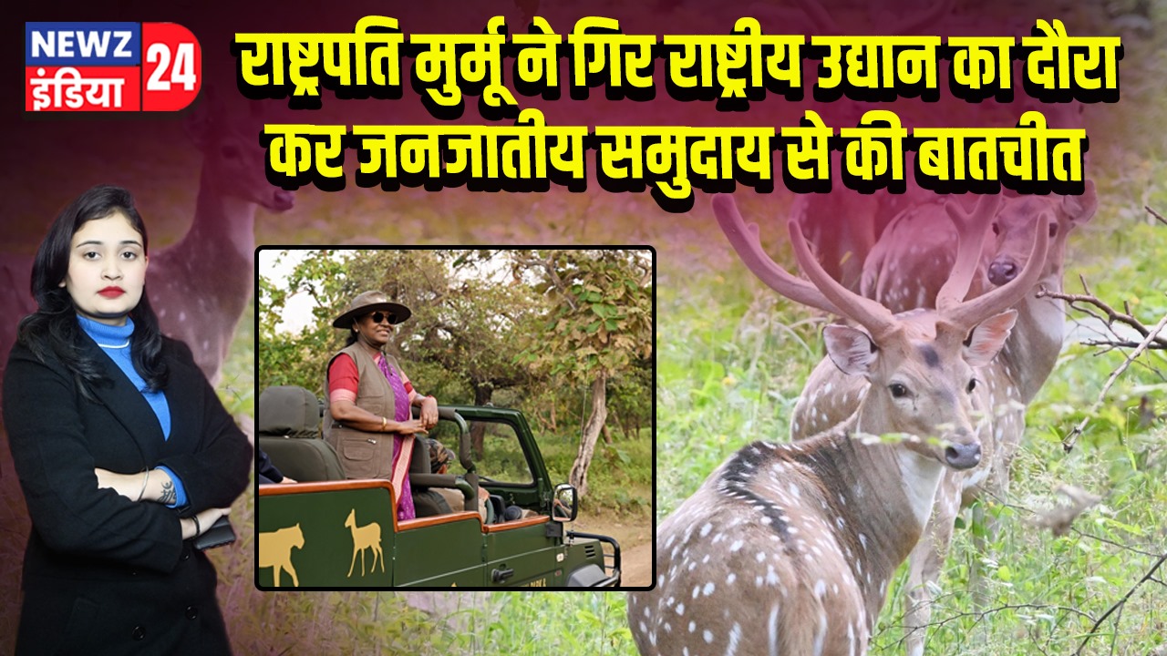 राष्ट्रपति मुर्मू ने गिर राष्ट्रीय उद्यान का दौरा कर जनजातीय समुदाय से की बातचीत | 