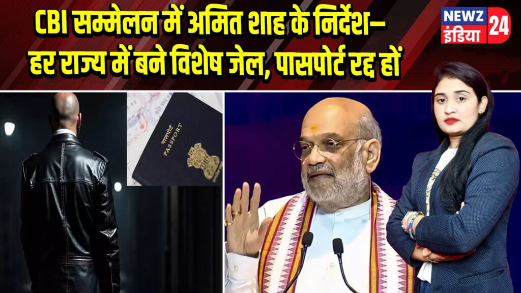 CBI सम्मेलन में अमित शाह के निर्देश– हर राज्य में बने विशेष जेल, पासपोर्ट रद्द हों | 