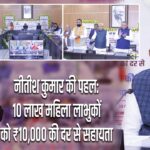 नीतीश कुमार की पहल: 10 लाख महिला लाभुकों को ₹10,000 की दर से सहायता