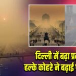 दिल्ली में बढ़ा प्रदूषण, हल्के कोहरे ने बढ़ाई परेशानी