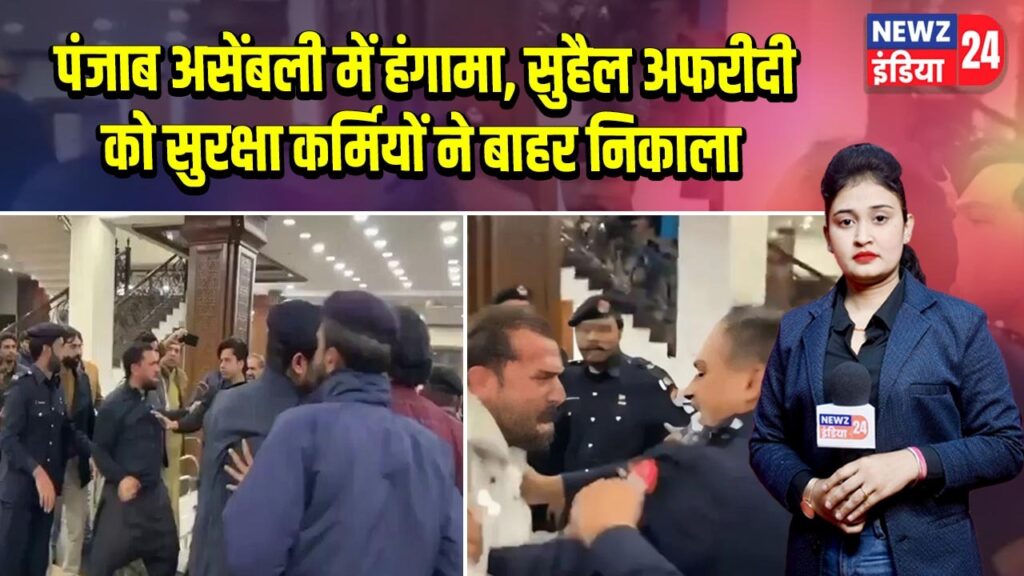 पंजाब असेंबली में हंगामा, सुहैल अफरीदी को सुरक्षा कर्मियों ने बाहर निकाला