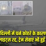 दिल्ली में घने कोहरे के कारण 148 फ्लाइट्स रद्द, ट्रेन सेवाएं भी हुईं प्रभावित |