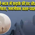 दिल्ली-NCR में कड़ाके की ठंड और घना कोहरा, जनजीवन अस्त-व्यस्त