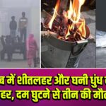 पंजाब में शीतलहर और घनी धुंध का कहर, दम घुटने से तीन की मौत