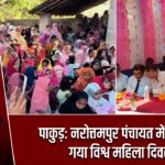 पाकुड़: नरोत्तमपुर पंचायत में मनाया गया विश्व महिला दिवस