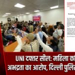 UNI दफ्तर सील: महिला कर्मियों से अभद्रता का आरोप, दिल्ली पुलिस पर सवाल |
