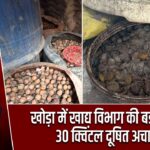 खोड़ा में खाद्य विभाग की बड़ी कार्रवाई, 30 क्विंटल दूषित अचार नष्ट |