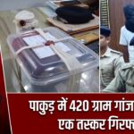 पाकुड़ में 420 ग्राम गांजा बरामद, एक तस्कर गिरफ्तार