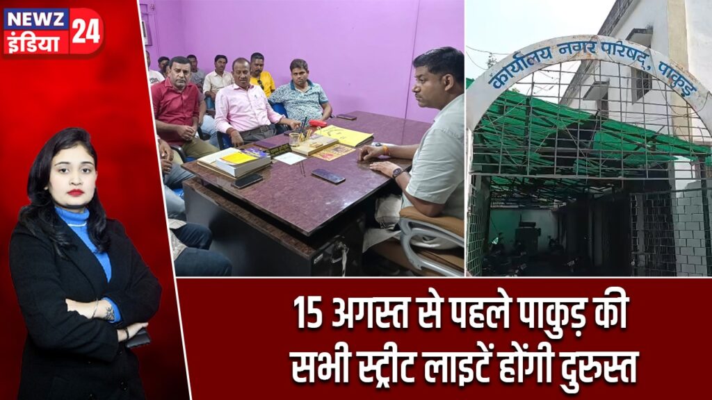 15 अगस्त से पहले पाकुड़ की सभी स्ट्रीट लाइटें होंगी दुरुस्त