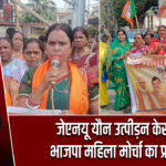 जेएनयू यौन उत्पीड़न केस में भाजपा महिला मोर्चा का प्रदर्शन
